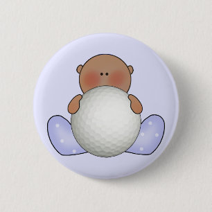 Lil Golf Baby Boy- Etnic Ronde Button 5,7 Cm