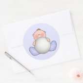 Lil Golf Baby Boy Ronde Sticker (Envelop)