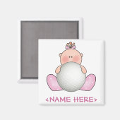 Lil Golf Baby Girl Magneet (Voorkant / Achterkant)