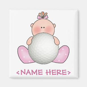 Lil Golf Baby Girl Magneet