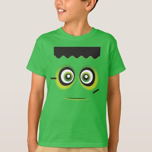 Lil green Frankenstein emoji T-shirt (Voorkant)