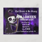 Lil' Grim Halloween Party Nodig Briefkaart uit (Voorkant)