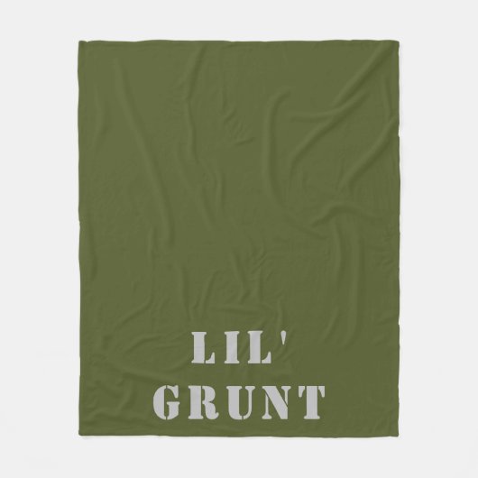Lil' Grunt Fleece Deken (Voorkant)