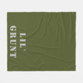 Lil' Grunt Fleece Deken (Voorkant (Horizontaal))