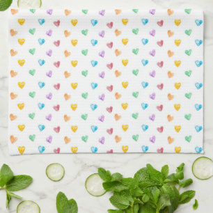 Lil Hearts Tea Towel Theedoek