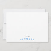 Lil Heartthrob BOY waterverf baby shower Kaart (Achterkant)