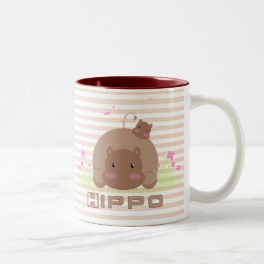 Lil' Hippo Cup Tweekleurige Koffiemok (Rechts)