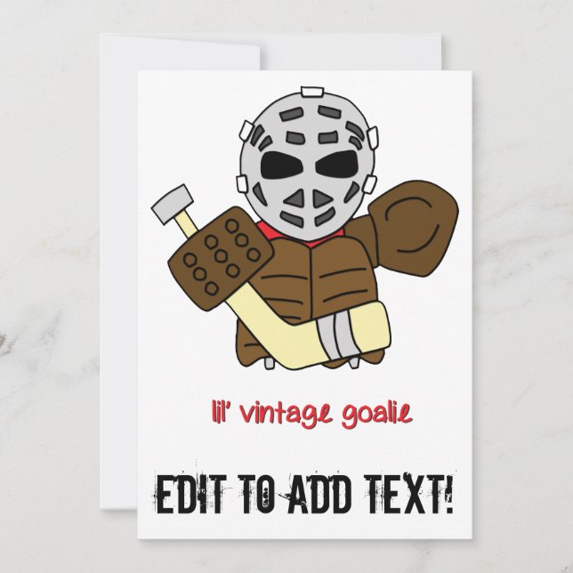 Lil'  Hockey Goalie (Voorkant)