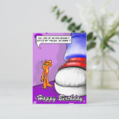 Lil Illow Sinaasappel - Happy Birthday Briefkaart (Staand voorkant)