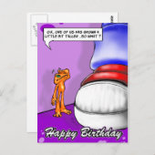 Lil Illow Sinaasappel - Happy Birthday Briefkaart (Voorkant / Achterkant)