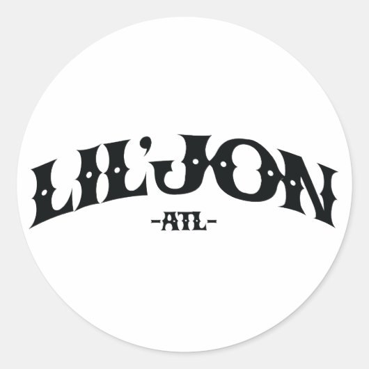 Lil Jon "ATL" Ronde Sticker (Voorkant)
