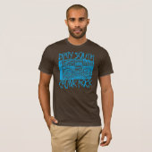 Lil Jon "Dirty South Boombox Blue" T-shirt (Voorkant volledig)