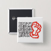 Lil Jon "Dirty South Fist" Red Vierkante Button 5,1 Cm (Voorkant /achterkant)
