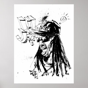 Lil Jon "Samenwerking door Jim Mahfood en Lil Jon" Poster