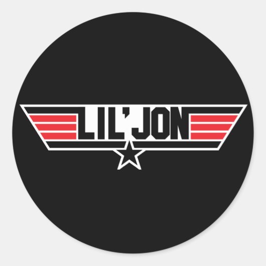 Lil Jon "Top Pistool" Ronde Sticker (Voorkant)