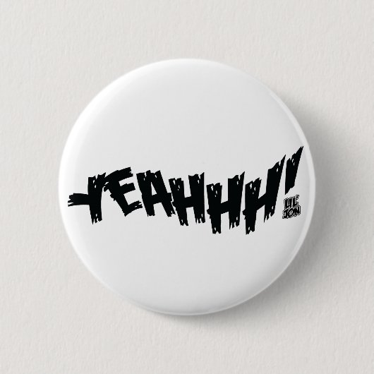 Lil Jon "Yeeeah!" Zwart Ronde Button 5,7 Cm (Voorkant)