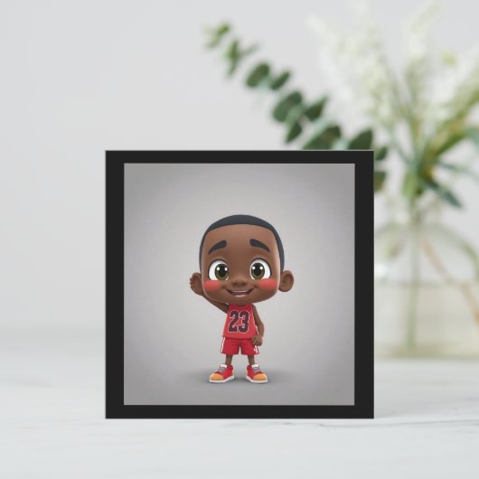 Lil Jordan Bedankkaart (Staand voorkant)