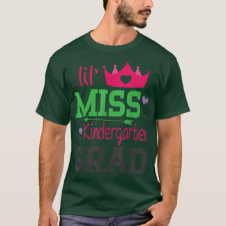 Lil juffrouw Kindergarten Afstudeerder Afgelopen d T-shirt