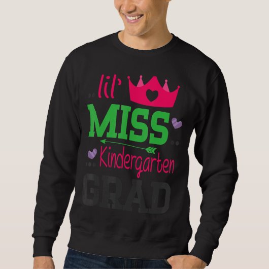 Lil juffrouw Kindergarten Afstudeerder Afgelopen d Trui (Voorkant)