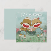 Lil & Kona houden handen vast Bedankkaart (Voorkant / Achterkant)