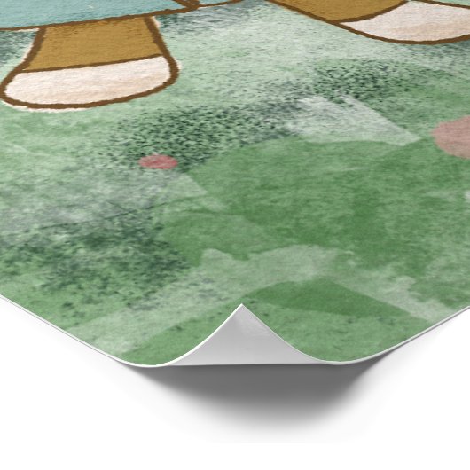 Lil & Kona houden handen vast Poster (Hoek)