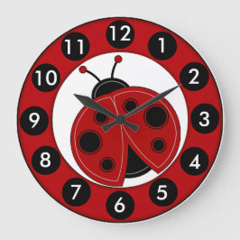 "Lil Ladybug" ACRYLIC WALL CLOCK Grote Klok