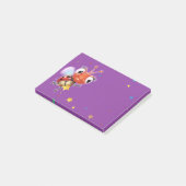 Lil Ladybug paarse Post-it notitieblok Post-it® Notes (Schuin)