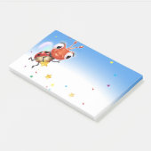 Lil Ladybug Post-it note block wide blue fade (Schuin)