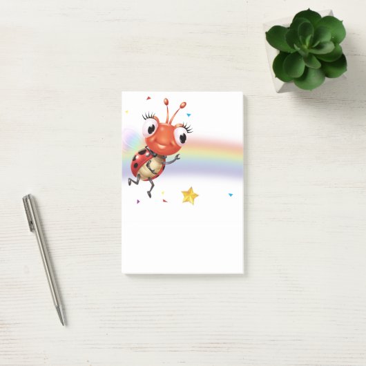 Lil Ladybug Rainbow Post-it notitieblok Post-it® Notes (Kantoor)