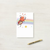 Lil Ladybug Rainbow Post-it notitieblok Post-it® Notes (Op bureau)