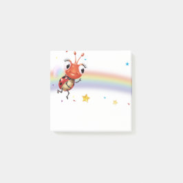 Lil Ladybug Regenboogvierkant Post-it notitieblok Post-it® Notes