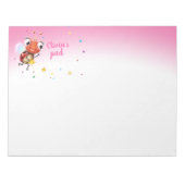 Lil Ladybug roze aangepast notitieblok (Voorkant)