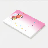 Lil Ladybug roze Post-it notitieblok breed Post-it® Notes (Schuin)