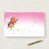 Lil Ladybug roze Post-it notitieblok breed Post-it® Notes (Op bureau)