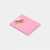 Lil Ladybug roze Post-it notitieblok Post-it® Notes (Schuin)