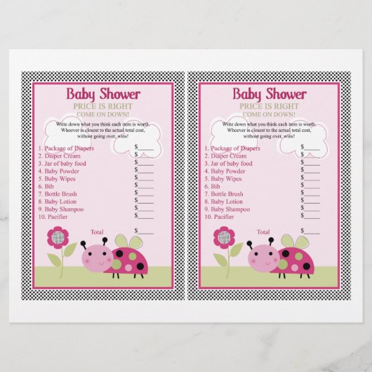 "Lil Ladybug with Polka Dots" Prijs is juist spel Flyer (Voorkant)