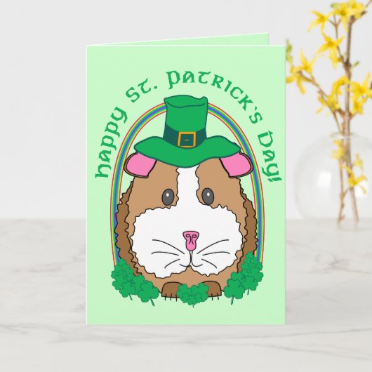 Lil Leprechaun Greetings Kaart (Gele Bloem)