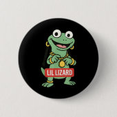 Lil Lizard Funny Lizard Trending Meme Ronde Button 5,7 Cm (Voorkant)