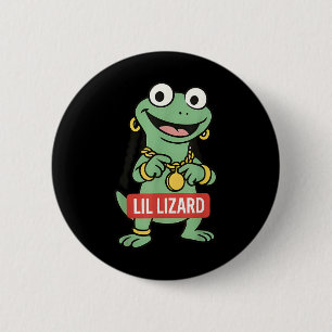 Lil Lizard Funny Lizard Trending Meme Ronde Button 5,7 Cm