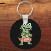 Lil Lizard Funny Lizard Trending Meme Sleutelhanger (Voorkant)