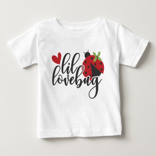 LIL LOVEBUG MET ZWART & ROOD LIEVEHEERSBEESTJE (Voorkant)