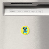 Li'l Lucha Libre worstelmagneet (blauw-Sinaasappel Magneet (Insitu (Vaatwasser))