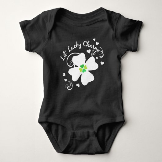 Lil' Lucky Charm Vierbladige Klaver Romper (Voorkant)