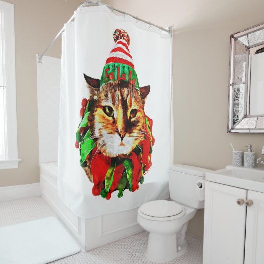 Lil Luv's Kerstdouchegordijn Douchegordijn (In situ)