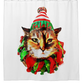 Lil Luv's Kerstdouchegordijn Douchegordijn