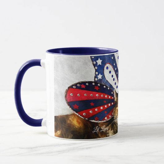 Lil Luv's Mok voor patriottische koffie (Links)