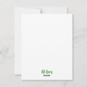 Lil Luv's platte kerstkaart (Achterkant)