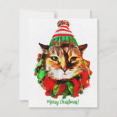 Lil Luv's platte kerstkaart (Voorkant)