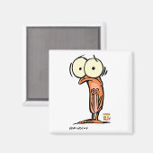 Lil' Maggot Square Magnet (Voorkant / Achterkant)