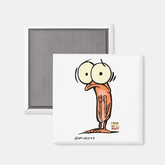 Lil' Maggot Square Magnet (Voorkant / Achterkant)